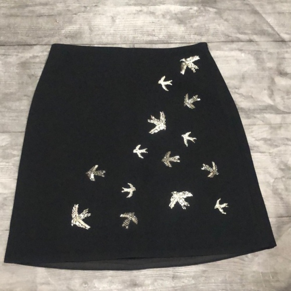&other stories black bird skirt